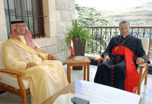 الراعي بحث مع السفير السعودي في اجتماعات اللجنة “الخماسية”