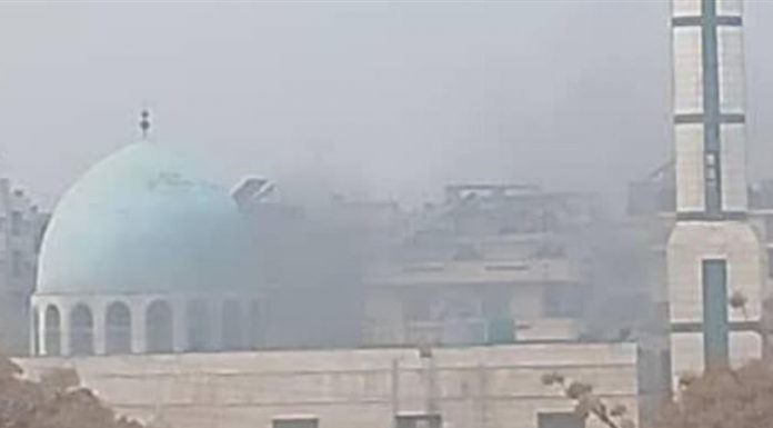 تفجير انتحاري داخل مسجد في حي وادي الذهب في حمص