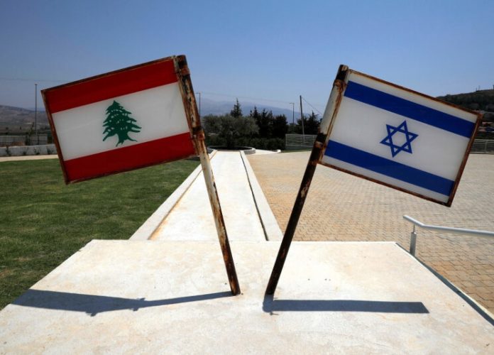 lebanon israel flags
